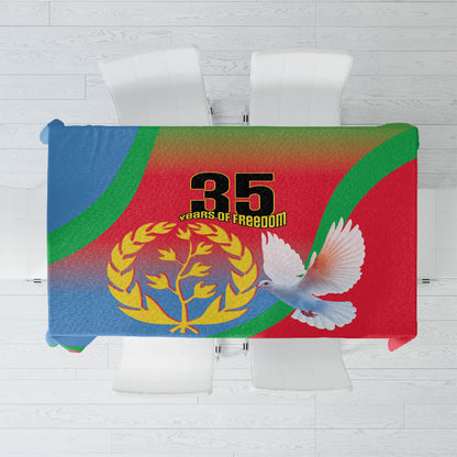 Eritrea 35th Anniversary Tablecloth May 24 1991-2026 Proud To Be Eritrean