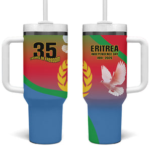 Eritrea 35th Anniversary Tumbler With Handle May 24 1991-2026 Proud To Be Eritrean