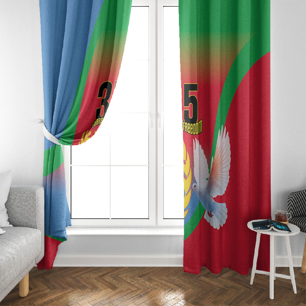 Eritrea 35th Anniversary Window Curtain May 24 1991-2026 Proud To Be Eritrean