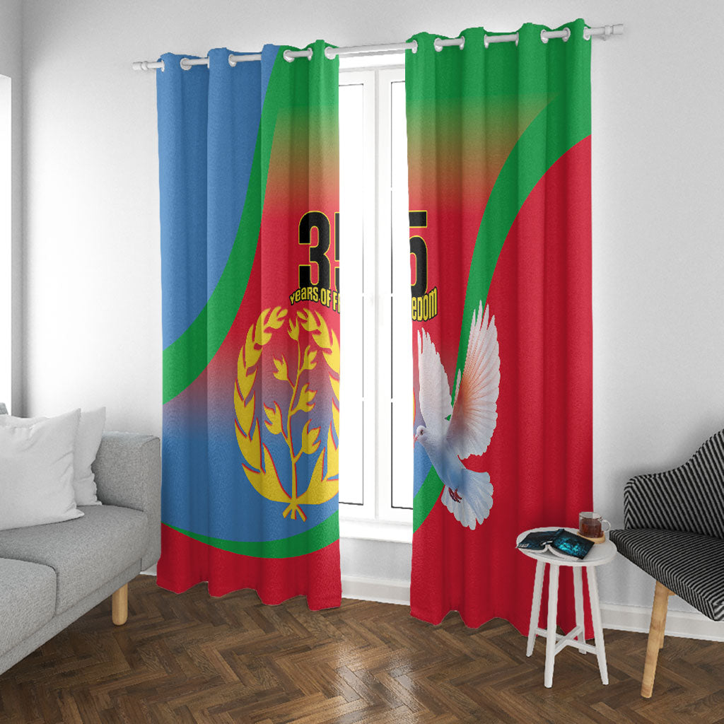 Eritrea 35th Anniversary Window Curtain May 24 1991-2026 Proud To Be Eritrean
