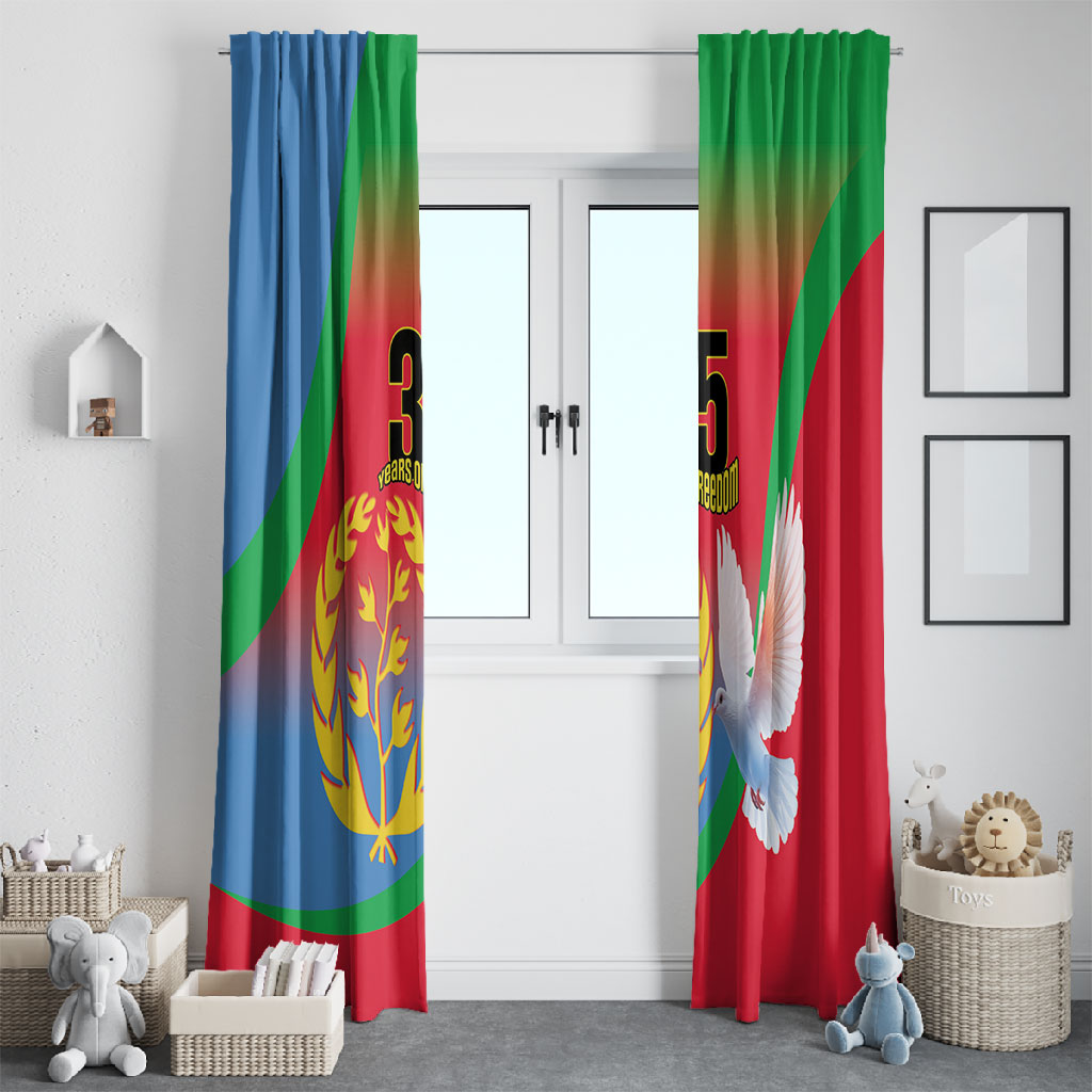 Eritrea 35th Anniversary Window Curtain May 24 1991-2026 Proud To Be Eritrean