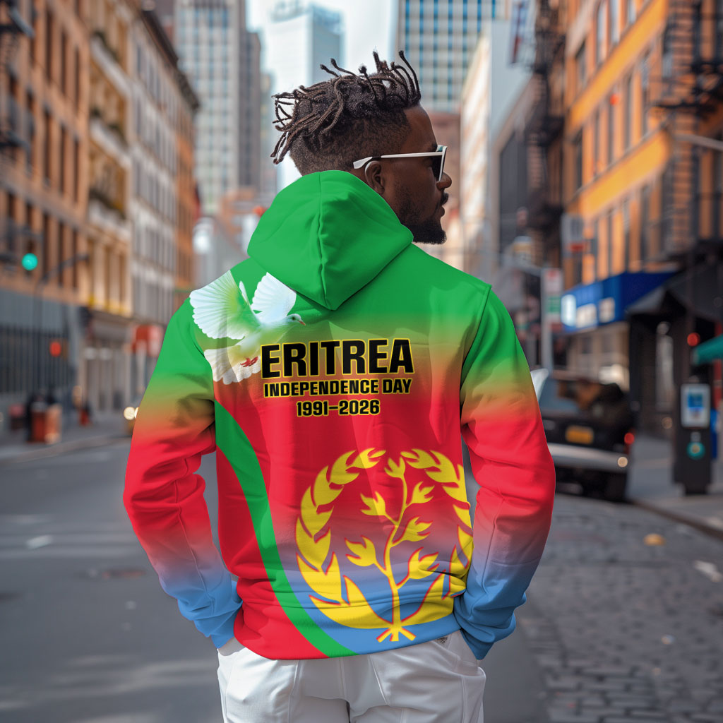 Eritrea 35th Anniversary Zip Hoodie May 24 1991-2026 Proud To Be Eritrean
