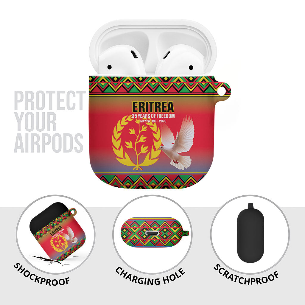 Eritrea 35 Years Of Independence AirPods Case 1991-2026 Freedom Legacy Pride