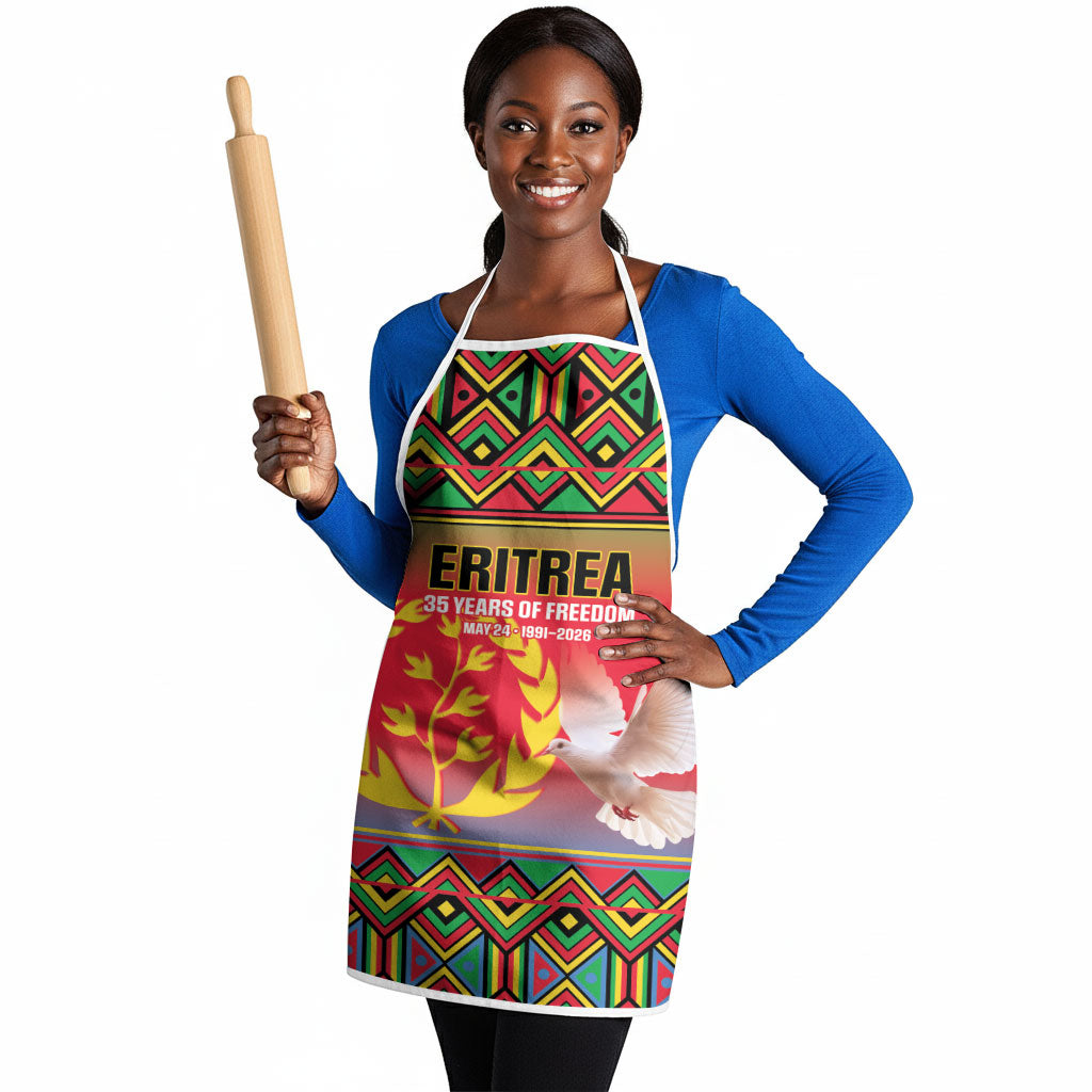 Eritrea 35 Years Of Independence Apron 1991-2026 Freedom Legacy Pride