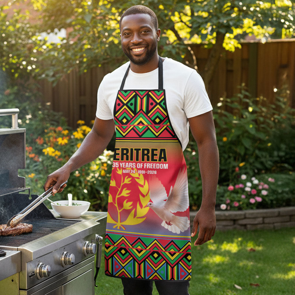 Eritrea 35 Years Of Independence Apron 1991-2026 Freedom Legacy Pride