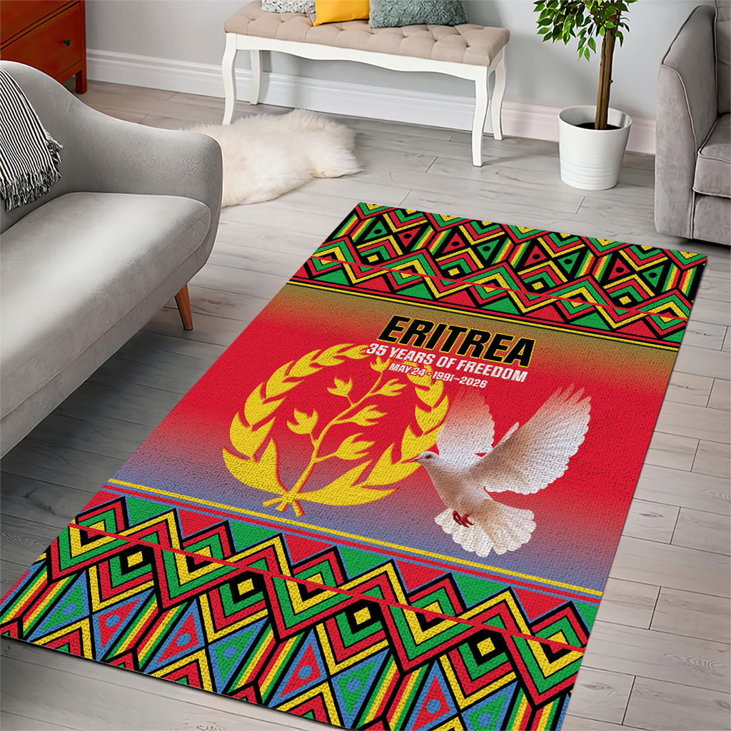 Eritrea 35 Years Of Independence Area Rug 1991-2026 Freedom Legacy Pride
