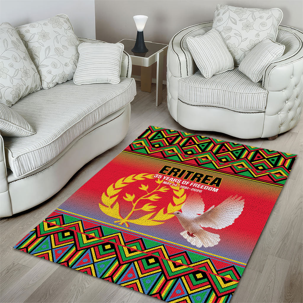 Eritrea 35 Years Of Independence Area Rug 1991-2026 Freedom Legacy Pride