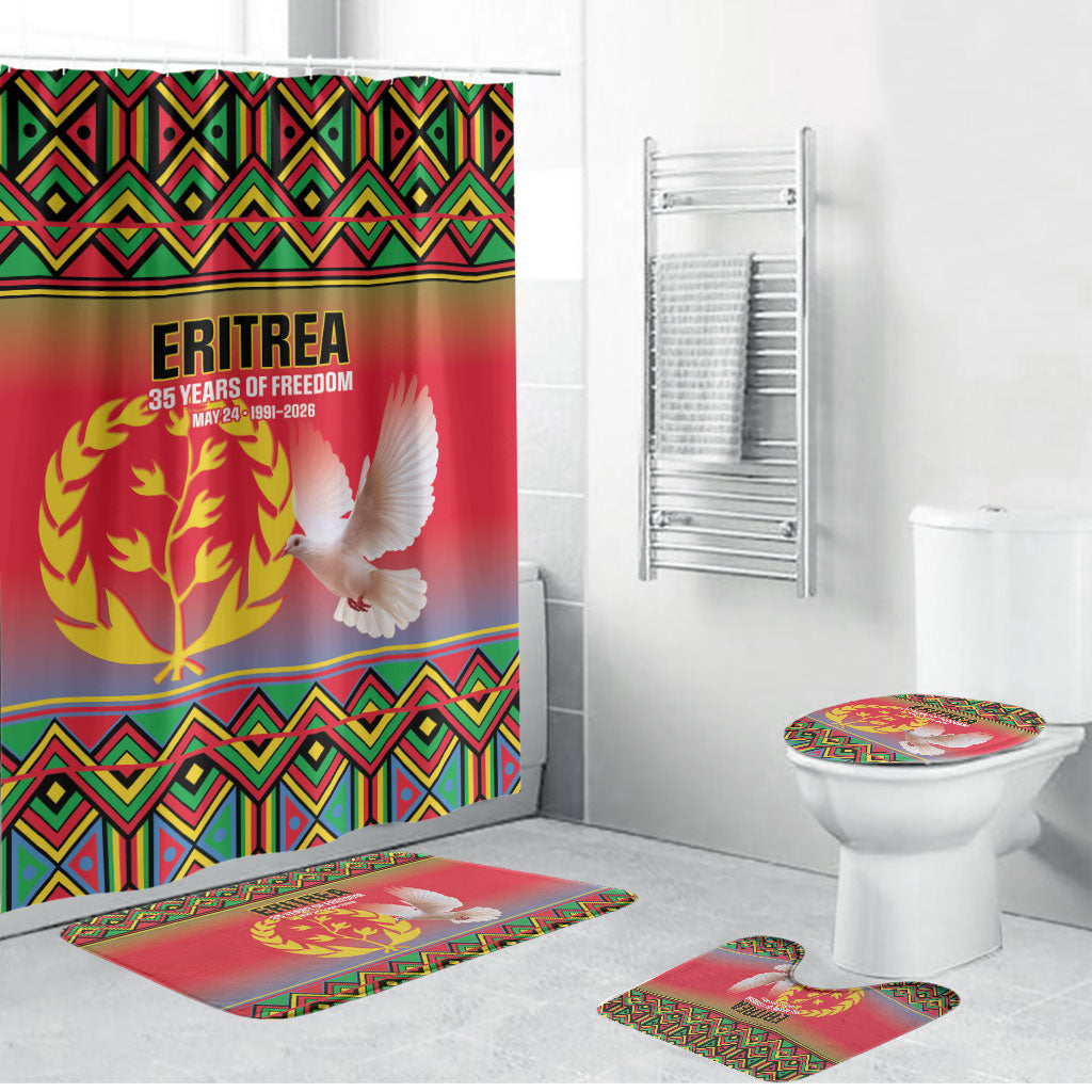 Eritrea 35 Years Of Independence Bathroom Set 1991-2026 Freedom Legacy Pride