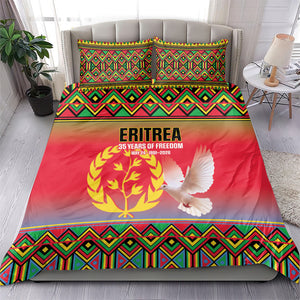 Eritrea 35 Years Of Independence Bedding Set 1991-2026 Freedom Legacy Pride