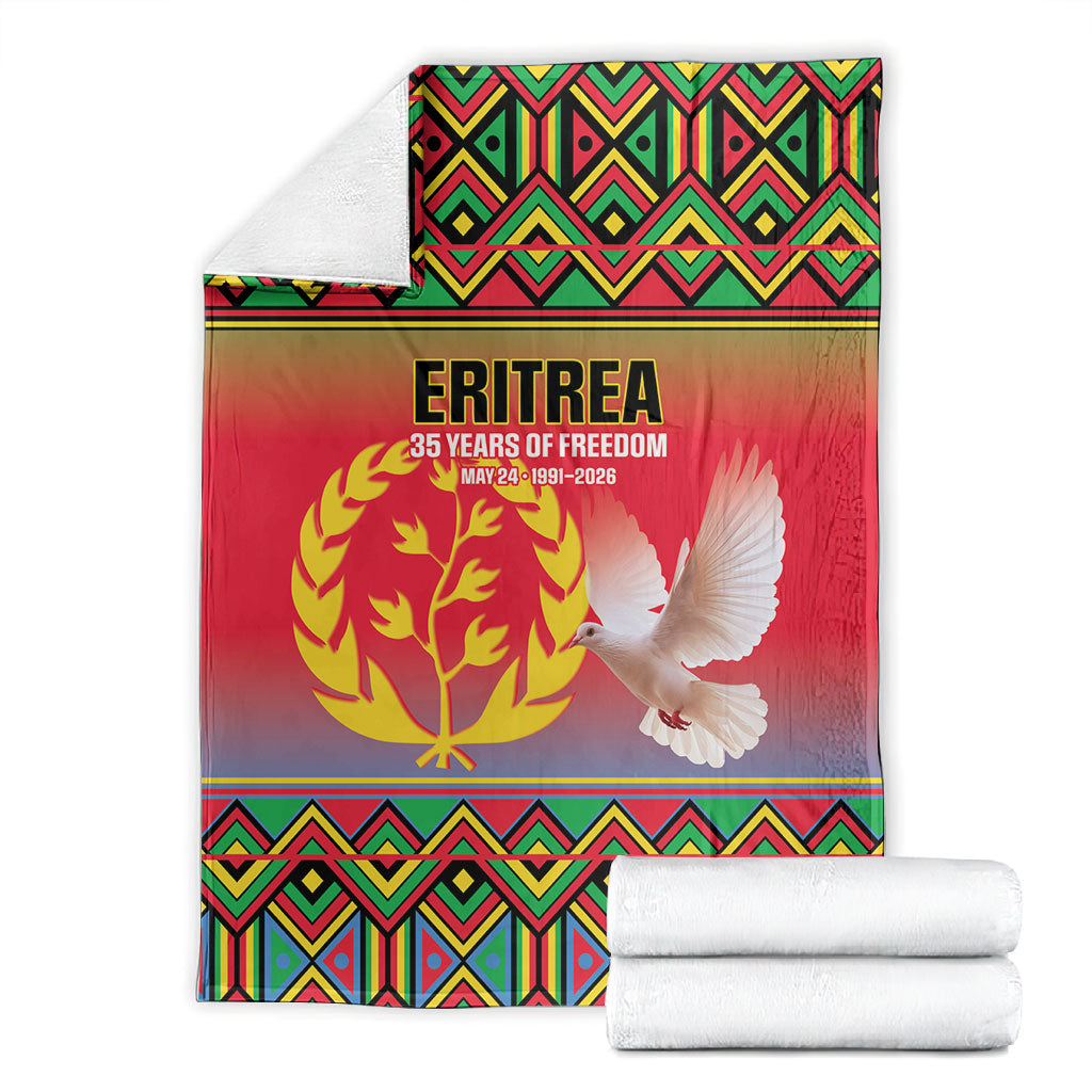 Eritrea 35 Years Of Independence Blanket 1991-2026 Freedom Legacy Pride
