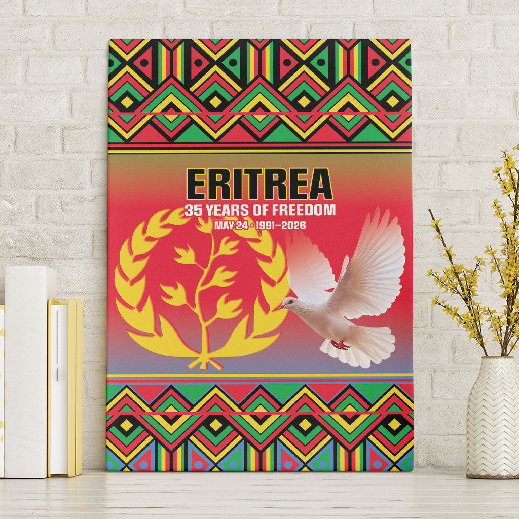 Eritrea 35 Years Of Independence Canvas Wall Art 1991-2026 Freedom Legacy Pride