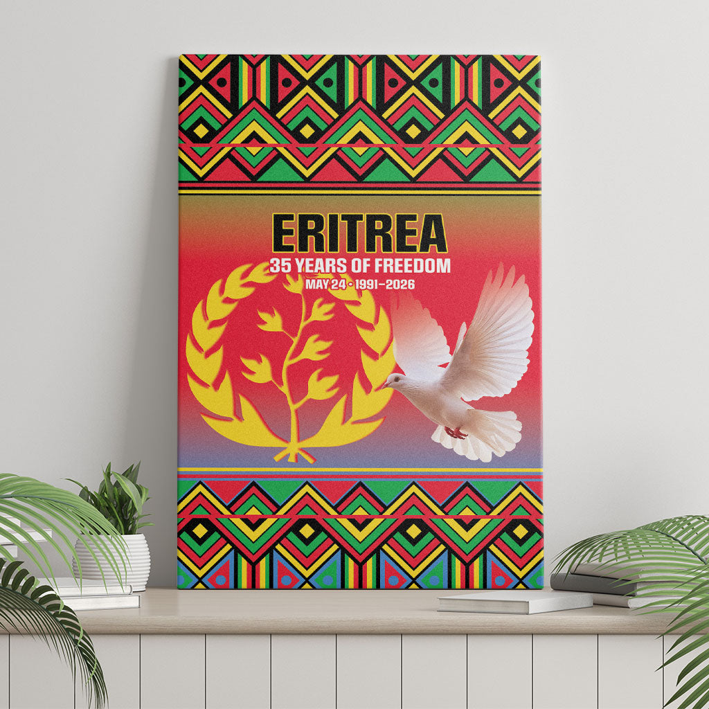 Eritrea 35 Years Of Independence Canvas Wall Art 1991-2026 Freedom Legacy Pride