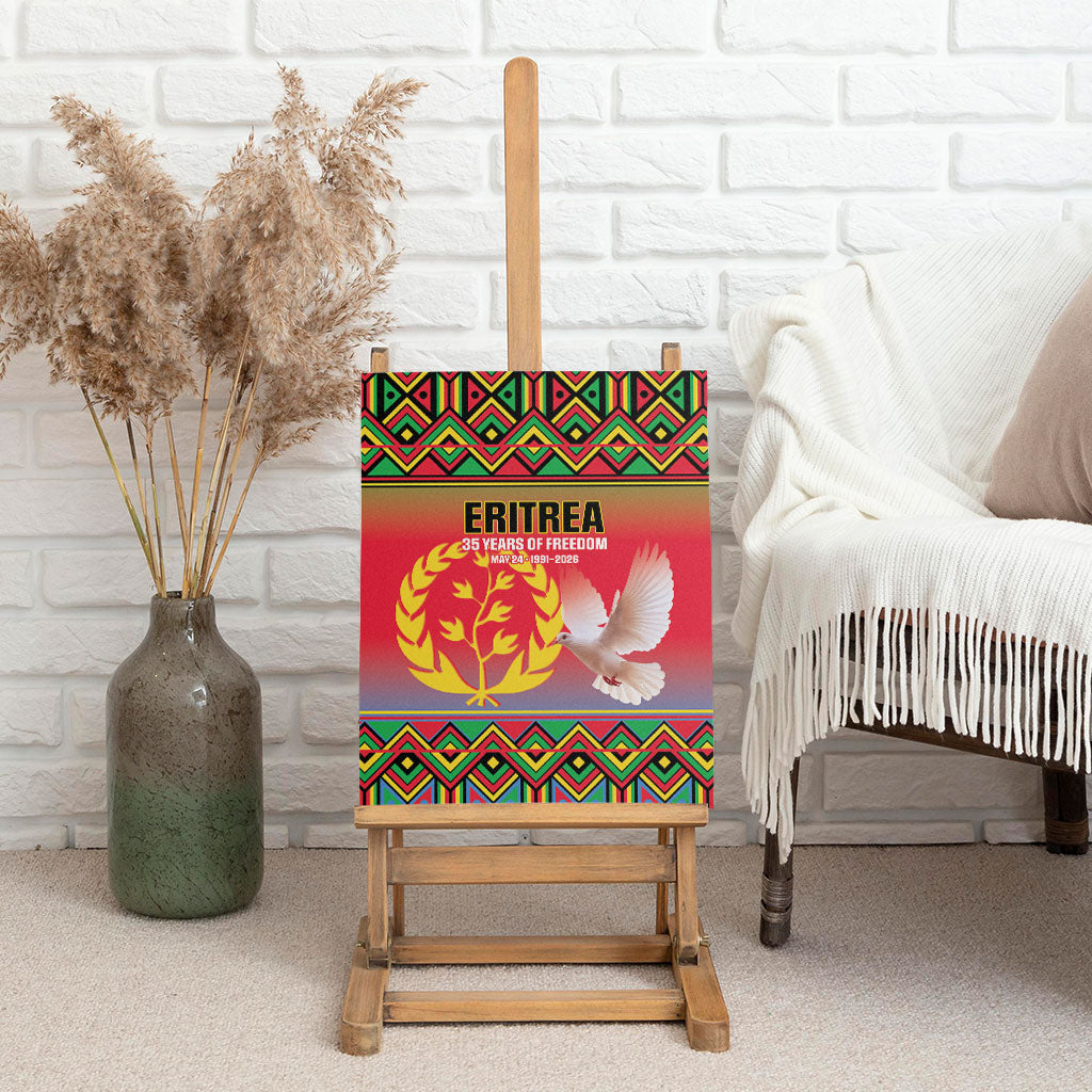 Eritrea 35 Years Of Independence Canvas Wall Art 1991-2026 Freedom Legacy Pride