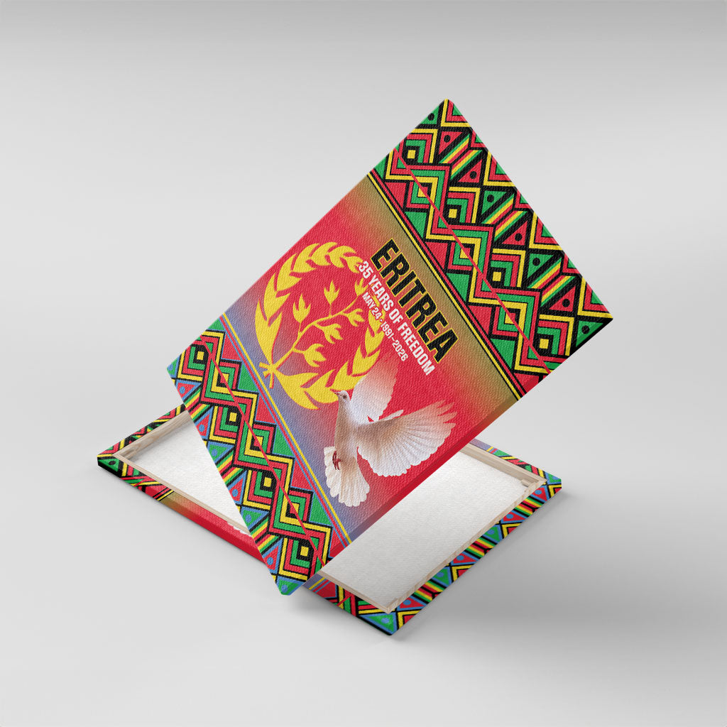Eritrea 35 Years Of Independence Canvas Wall Art 1991-2026 Freedom Legacy Pride