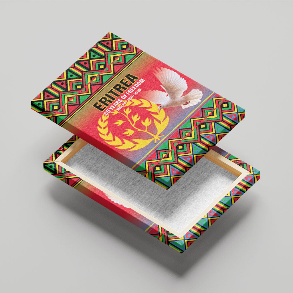 Eritrea 35 Years Of Independence Canvas Wall Art 1991-2026 Freedom Legacy Pride