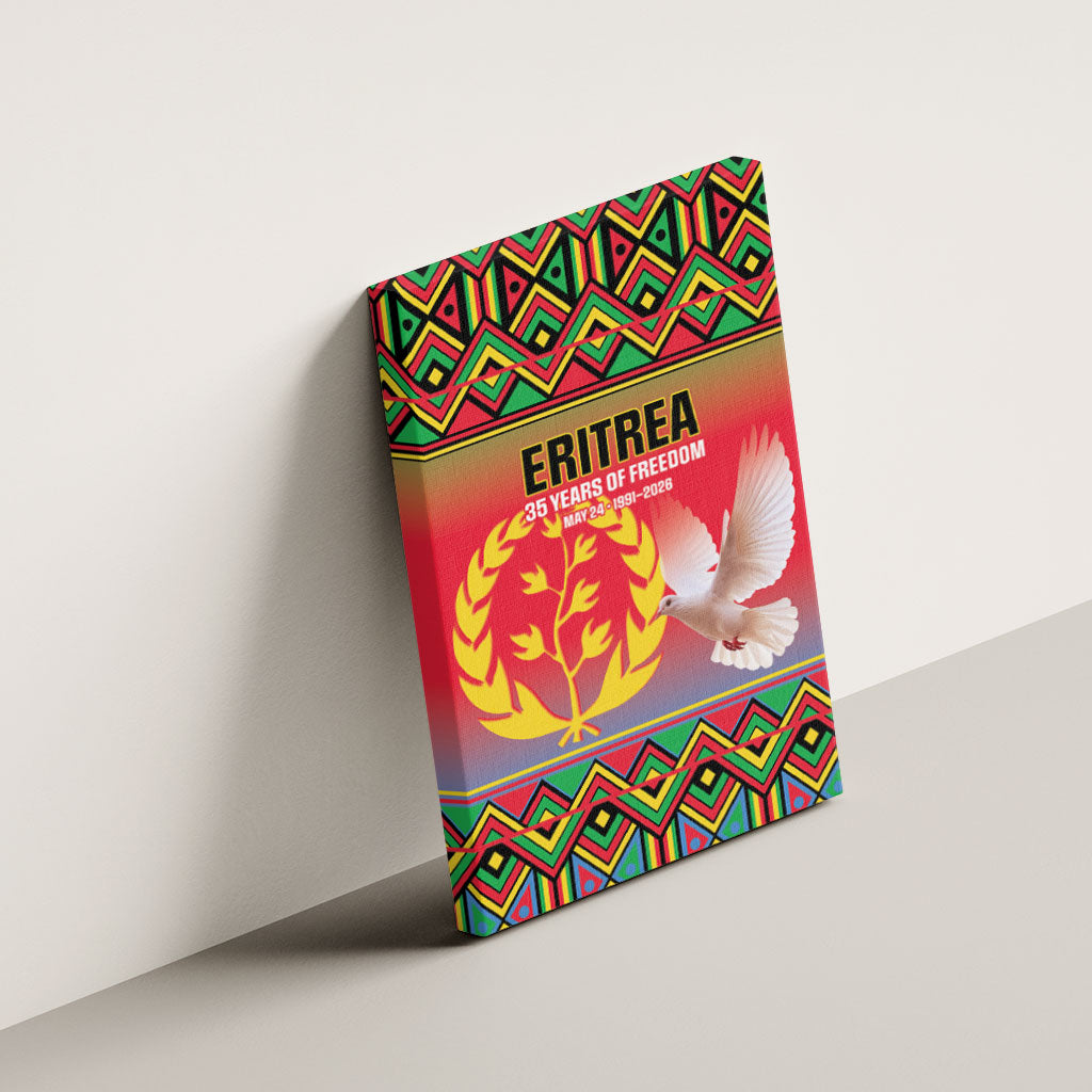 Eritrea 35 Years Of Independence Canvas Wall Art 1991-2026 Freedom Legacy Pride