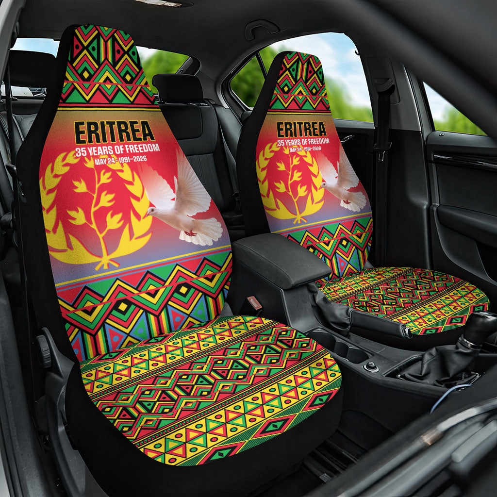 Eritrea 35 Years Of Independence Car Seat Cover 1991-2026 Freedom Legacy Pride