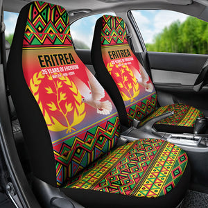 Eritrea 35 Years Of Independence Car Seat Cover 1991-2026 Freedom Legacy Pride