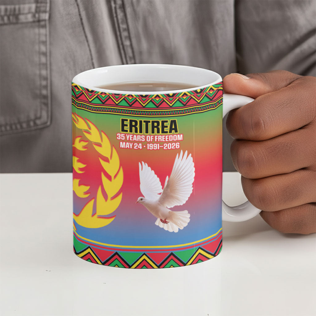 Eritrea 35 Years Of Independence Ceramic Mug 1991-2026 Freedom Legacy Pride