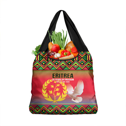 Eritrea 35 Years Of Independence Grocery Bag 1991-2026 Freedom Legacy Pride