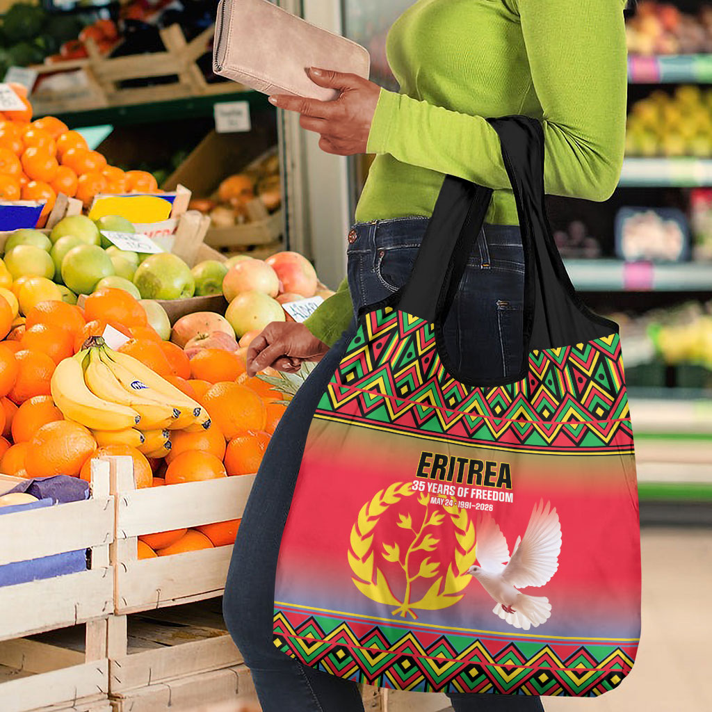 Eritrea 35 Years Of Independence Grocery Bag 1991-2026 Freedom Legacy Pride