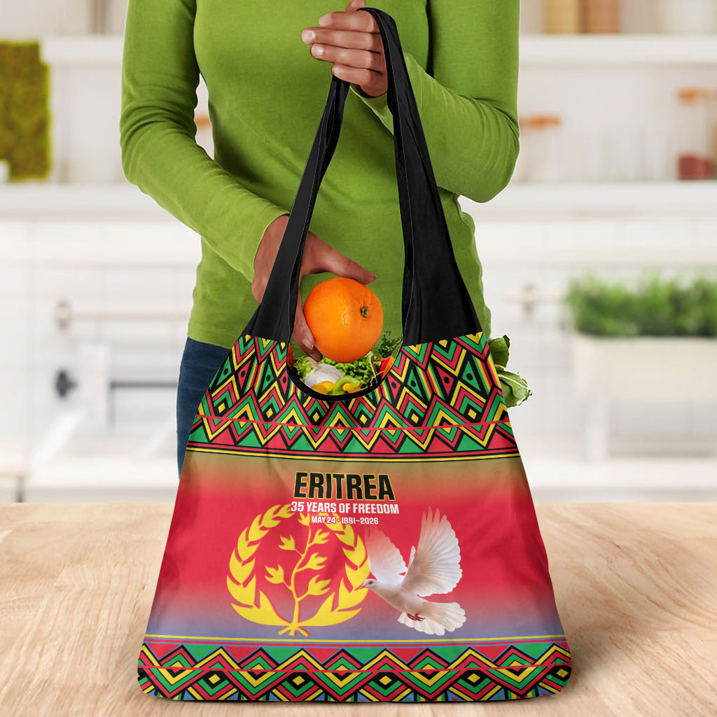 Eritrea 35 Years Of Independence Grocery Bag 1991-2026 Freedom Legacy Pride