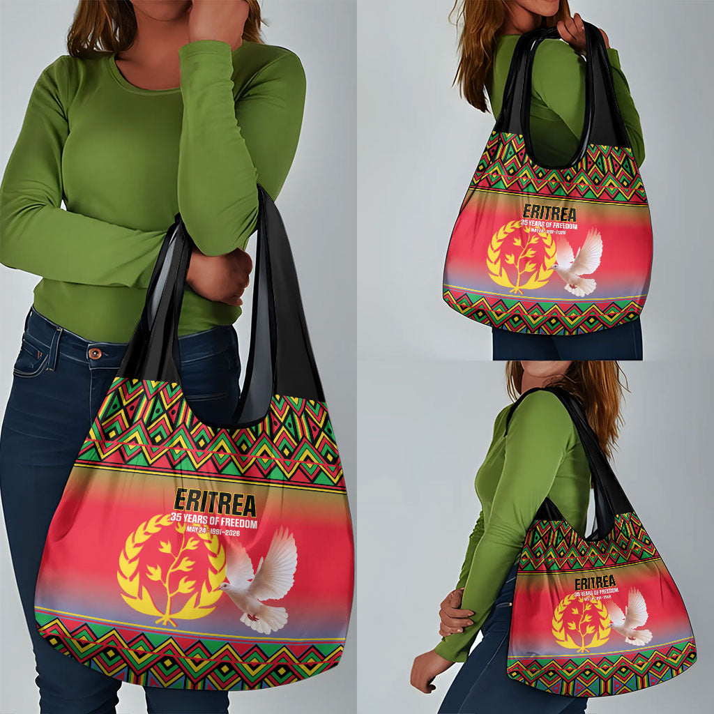Eritrea 35 Years Of Independence Grocery Bag 1991-2026 Freedom Legacy Pride