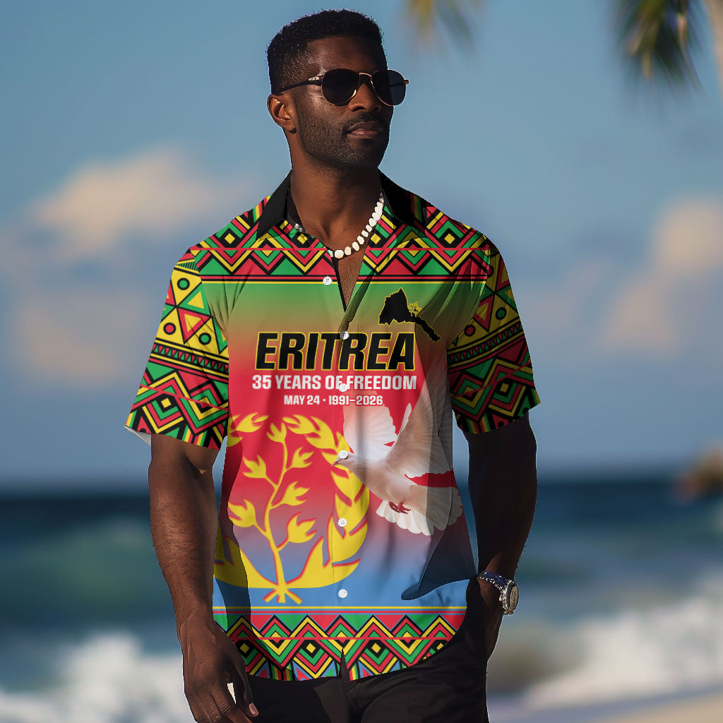 Eritrea 35 Years Of Independence Hawaiian Shirt 1991-2026 Freedom Legacy Pride