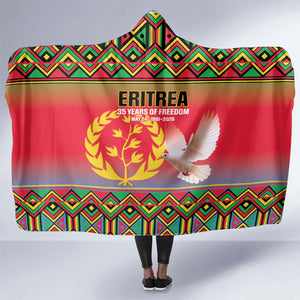 Eritrea 35 Years Of Independence Hooded Blanket 1991-2026 Freedom Legacy Pride