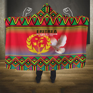 Eritrea 35 Years Of Independence Hooded Blanket 1991-2026 Freedom Legacy Pride