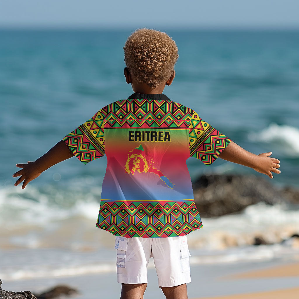 Eritrea 35 Years Of Independence Kid Hawaiian Shirt 1991-2026 Freedom Legacy Pride