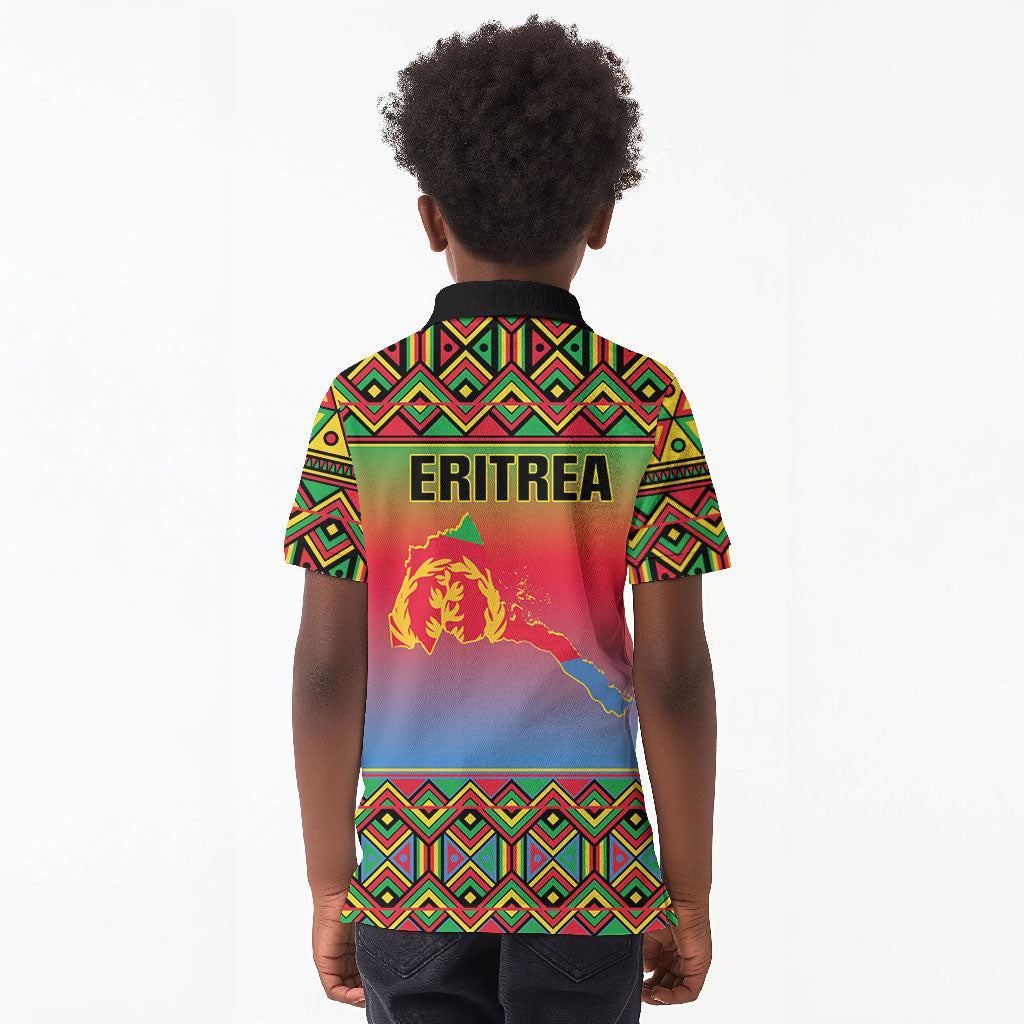 Eritrea 35 Years Of Independence Kid Polo Shirt 1991-2026 Freedom Legacy Pride