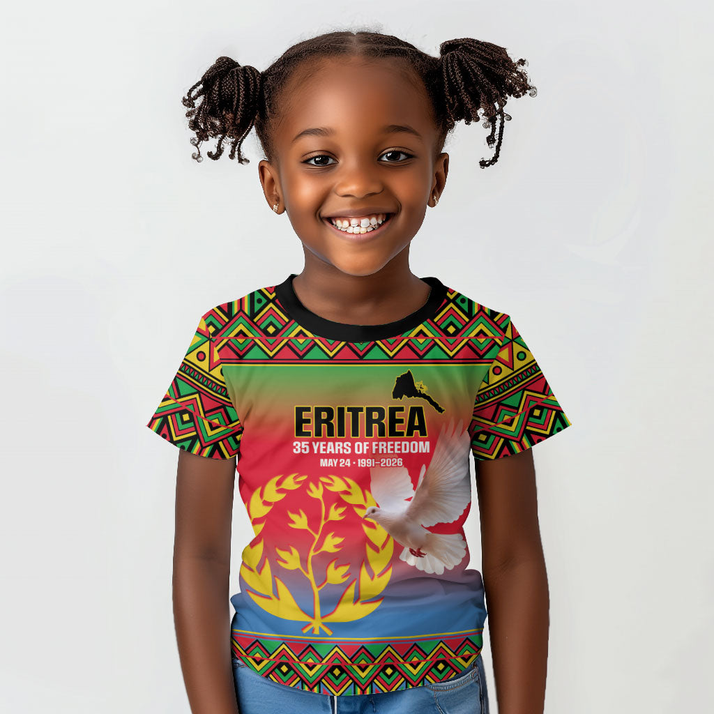 Eritrea 35 Years Of Independence Kid T shirt 1991-2026 Freedom Legacy Pride
