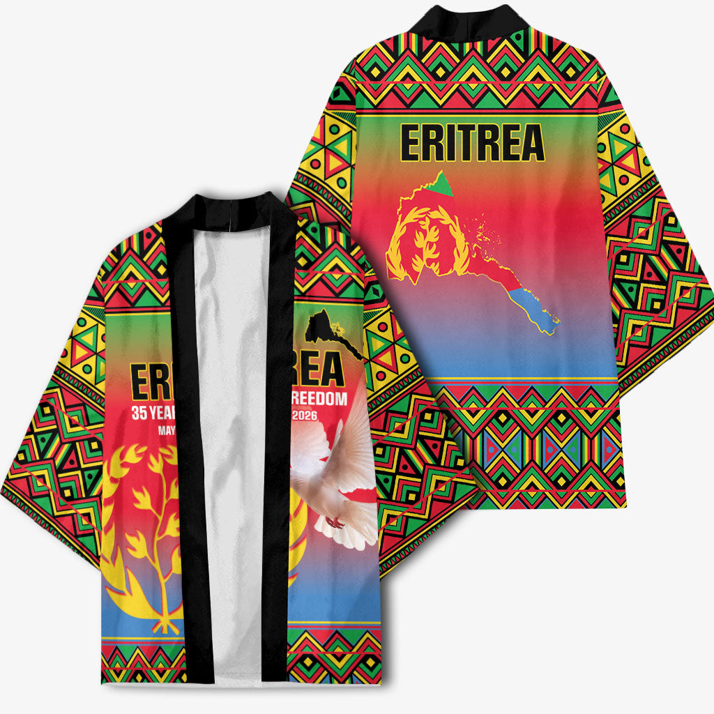Eritrea 35 Years Of Independence Kimono 1991-2026 Freedom Legacy Pride