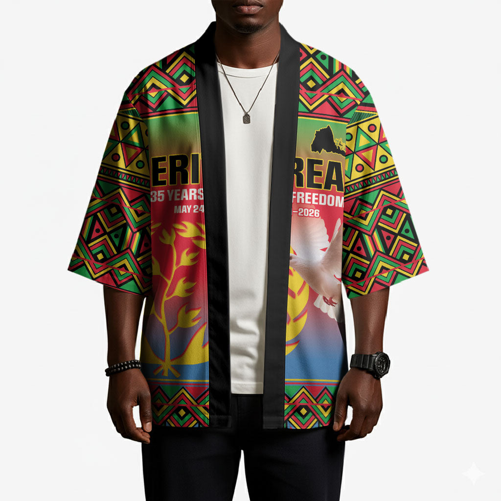 Eritrea 35 Years Of Independence Kimono 1991-2026 Freedom Legacy Pride