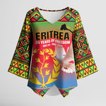 Eritrea 35 Years Of Independence Kimono Sleeve Blouse 1991-2026 Freedom Legacy Pride