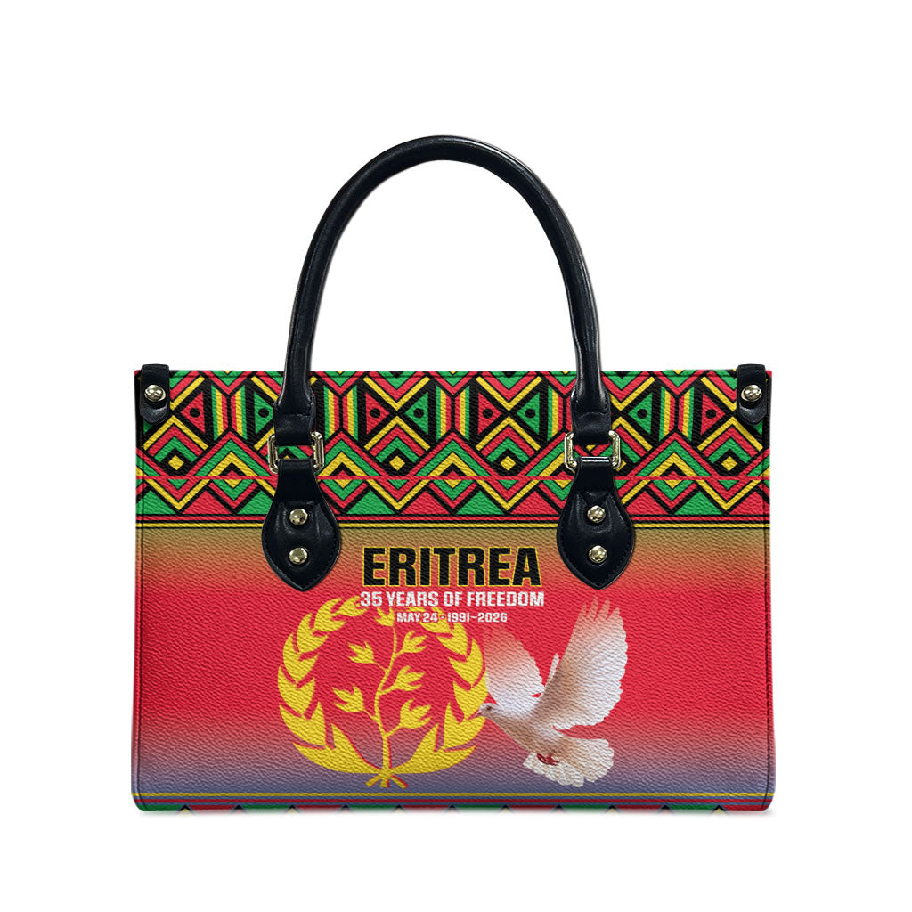 Eritrea 35 Years Of Independence Leather Bag 1991-2026 Freedom Legacy Pride
