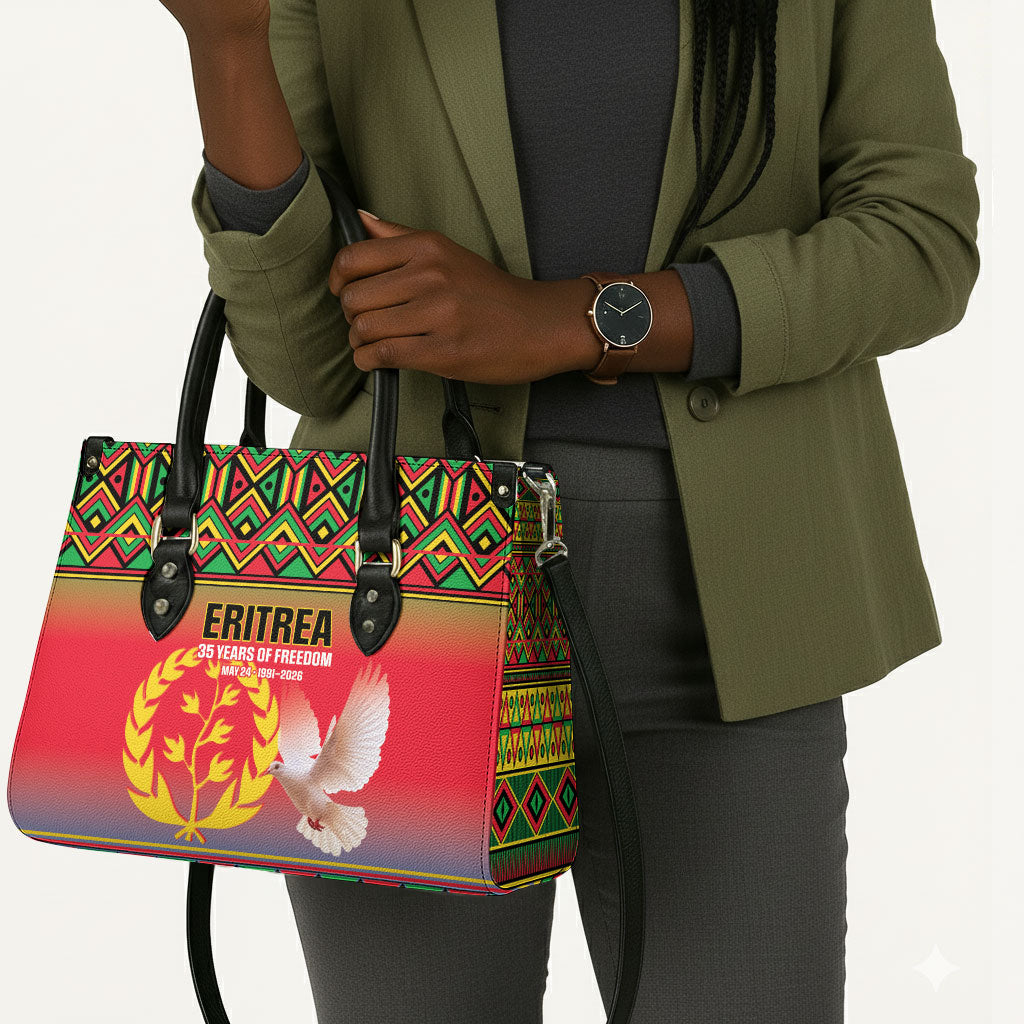 Eritrea 35 Years Of Independence Leather Bag 1991-2026 Freedom Legacy Pride