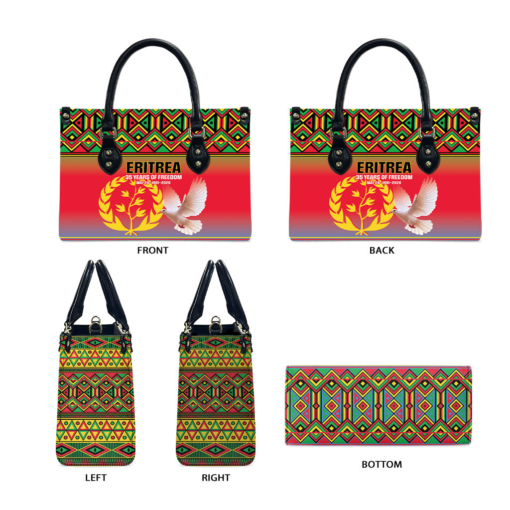 Eritrea 35 Years Of Independence Leather Bag 1991-2026 Freedom Legacy Pride