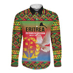 Eritrea 35 Years Of Independence Long Sleeve Button Shirt 1991-2026 Freedom Legacy Pride
