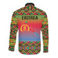 Eritrea 35 Years Of Independence Long Sleeve Button Shirt 1991-2026 Freedom Legacy Pride