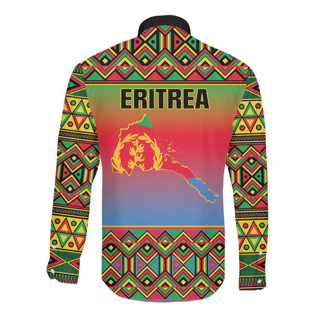 Eritrea 35 Years Of Independence Long Sleeve Button Shirt 1991-2026 Freedom Legacy Pride