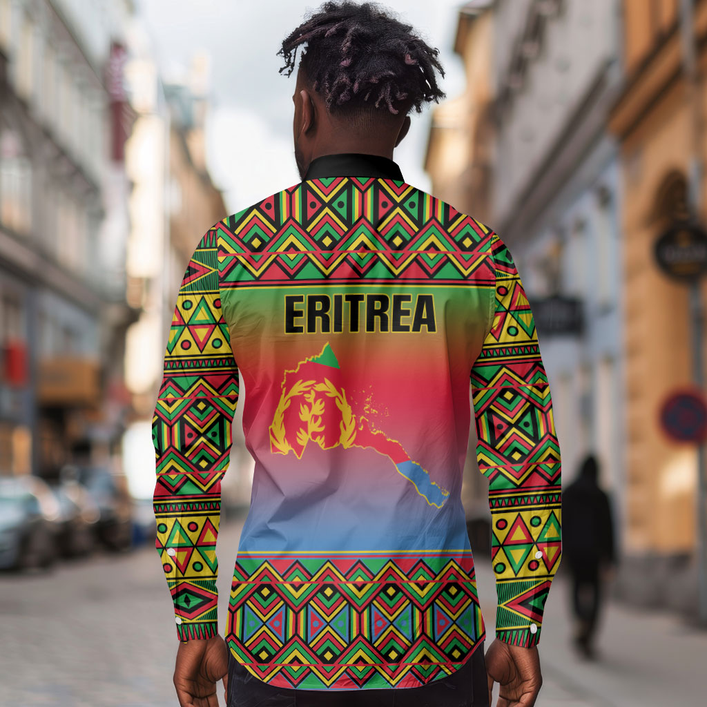 Eritrea 35 Years Of Independence Long Sleeve Button Shirt 1991-2026 Freedom Legacy Pride