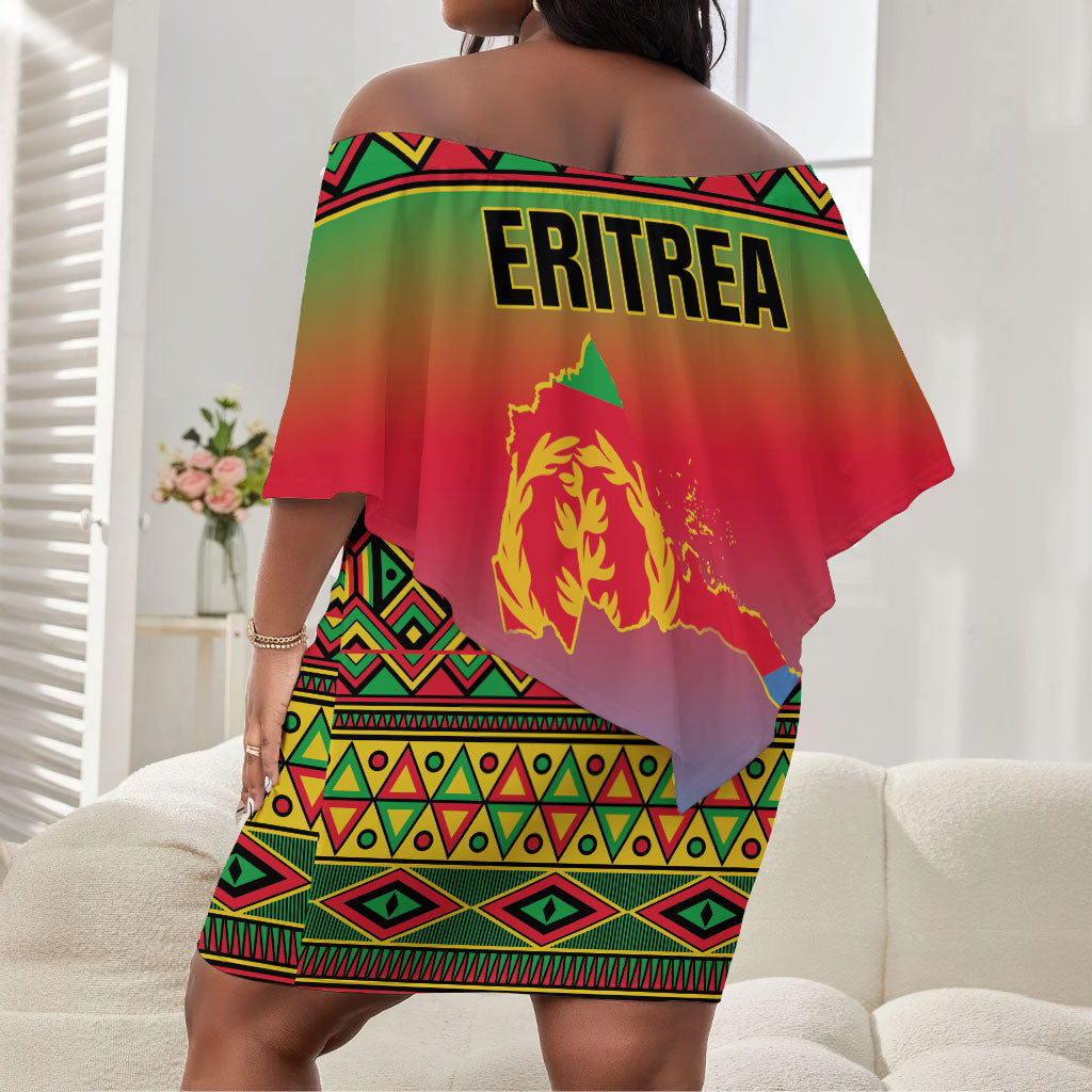 Eritrea 35 Years Of Independence Off Shoulder Short Dress 1991-2026 Freedom Legacy Pride