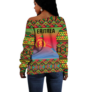 Eritrea 35 Years Of Independence Off Shoulder Sweater 1991-2026 Freedom Legacy Pride
