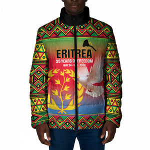 Eritrea 35 Years Of Independence Padded Jacket 1991-2026 Freedom Legacy Pride