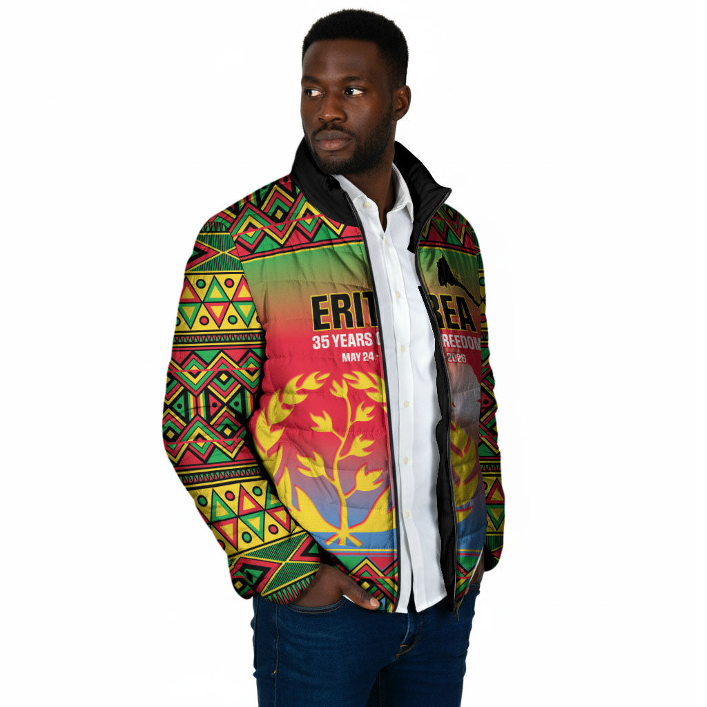 Eritrea 35 Years Of Independence Padded Jacket 1991-2026 Freedom Legacy Pride