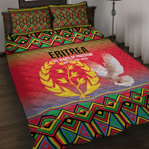 Eritrea 35 Years Of Independence Quilt Bed Set 1991-2026 Freedom Legacy Pride