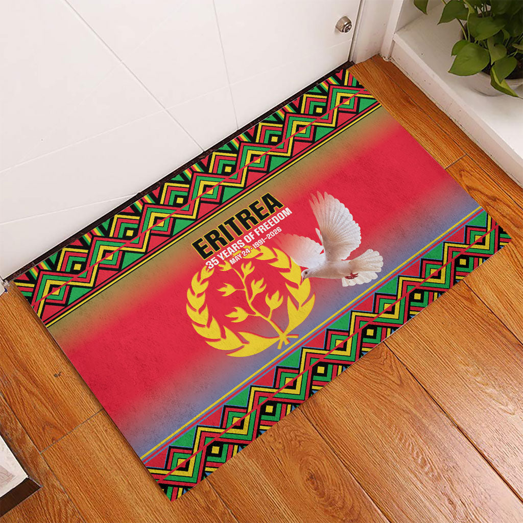 Eritrea 35 Years Of Independence Rubber Doormat 1991-2026 Freedom Legacy Pride