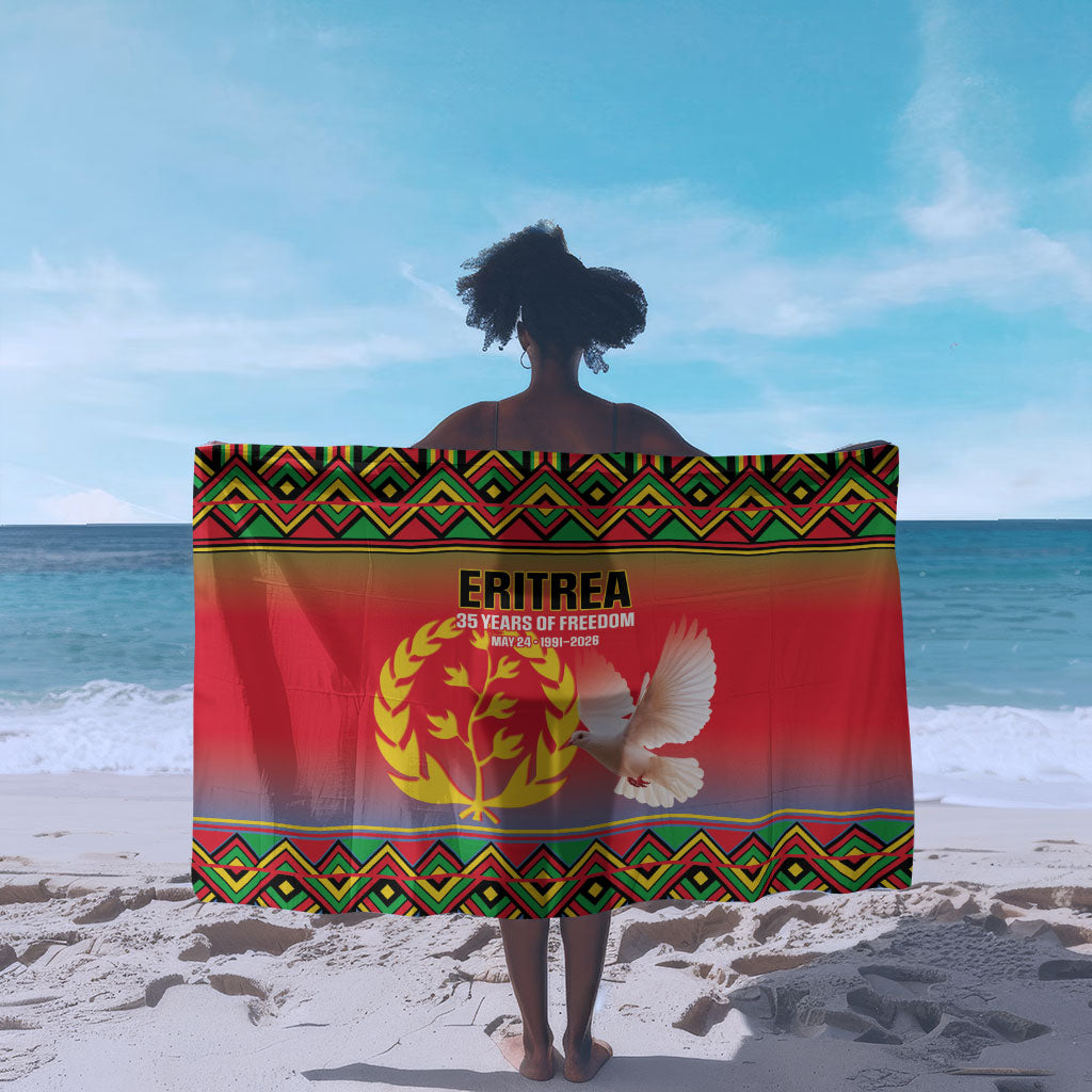 Eritrea 35 Years Of Independence Sarong 1991-2026 Freedom Legacy Pride